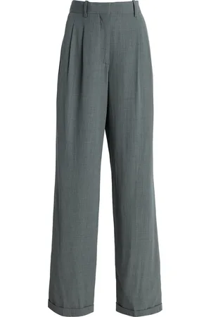 The Row Everhart Wool-Blend Straight-Leg Pants