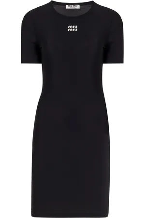 Miu Miu Knit Jersey Mini Dress