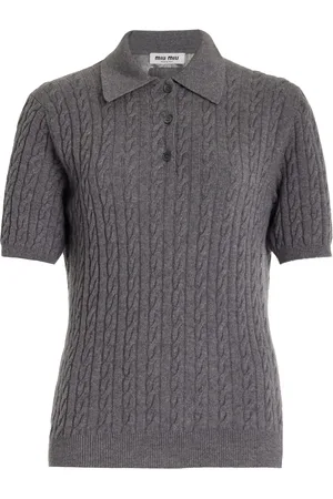 Miu Miu Cashmere Polo Top