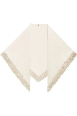 Totême Oversized Fringed Crepe Scarf