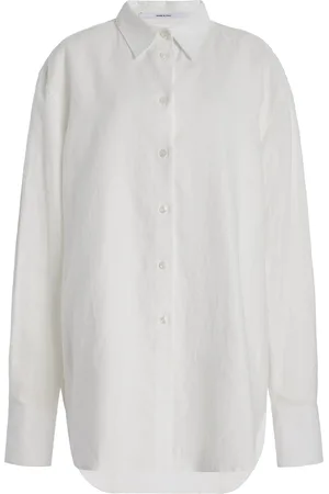 Another Tomorrow Oversized Linen Shirt