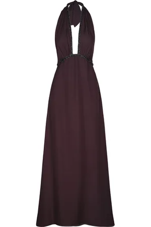 JOHANNA ORTIZ New Destiny Silk Halter Maxi Dress