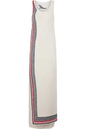 Paco rabanne Detailed Cotton-Blend Maxi Dress