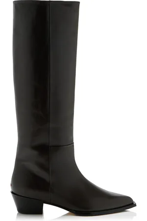 Aeyde Arla Leather Western Knee Boots