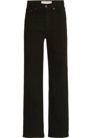 Jeanerica Eiffel Stretch High-Rise Straight-Leg Jeans