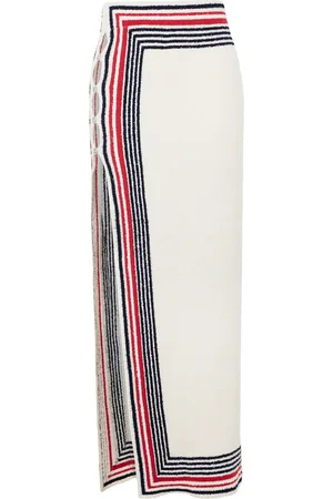 Paco rabanne Buttoned Cotton-Blend Maxi Skirt