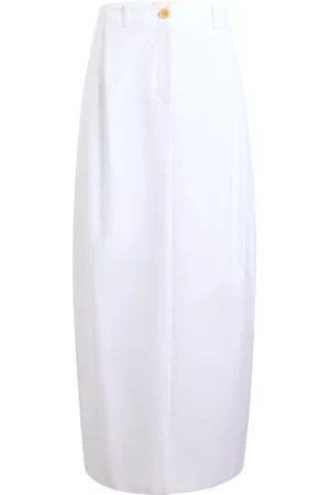 Khaite Lucian Cotton Poplin Maxi Skirt
