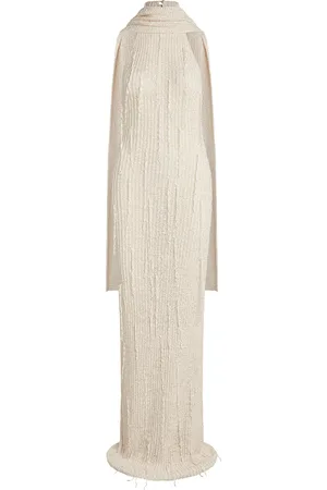 AYA MUSE Kiran Ribbon-Knit Cotton-Blend Maxi Dress