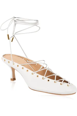 Chloé Ghilies Lace-Up Leather Mules