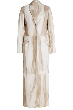 LAPOINTE Marbled Leather Coat