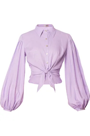 LENA HOSCHEK Wonderland Linen Tie-Detailed Button-Up Top