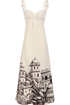 Andres Otalora Pyaar Printed Cotton Poplin Maxi Dress
