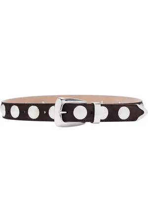 Khaite Benny Studded Suede Belt