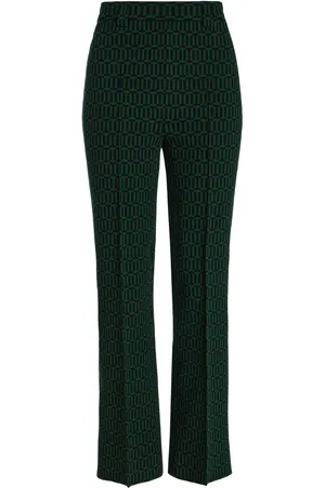 High Charlie Geo-Jacquard Flared Pants