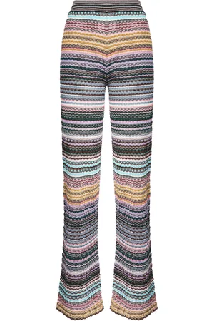Missoni Knit Lamé Flared Pants