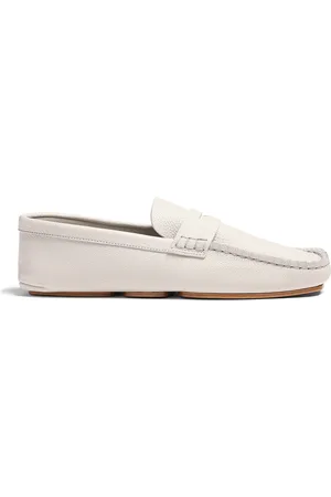 Khaite Billy Pebbled Leather Loafers