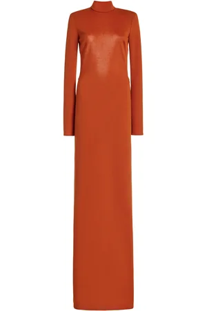 FRANCOISE Exclusive Mireille Open Back Cotton Jersey Maxi Dress