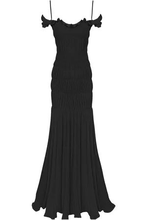 GEORGIA HARDINGE Harlow Shirred Plissé Jersey Maxi Dress
