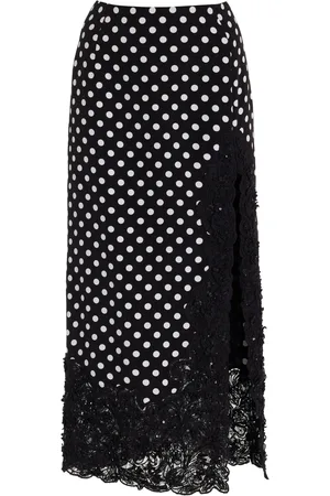 Carolina Herrera Embellished Silk Midi Skirt