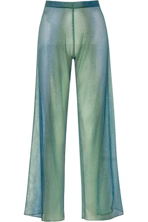 Baobab Gem Sheer Net Wide-Leg Pants