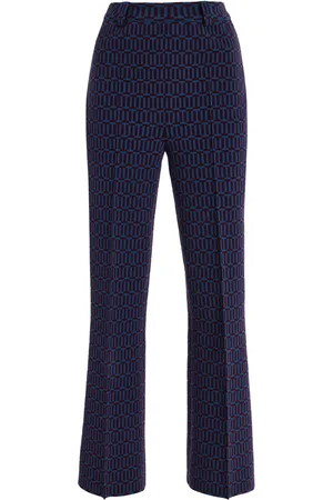 High Charlie Cotton-Blend Geo-Jacquard Flared Pants