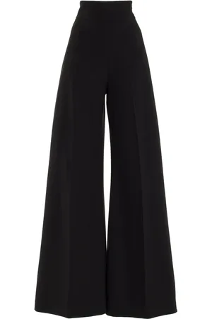 Carolina Herrera High-Rise Stretch-Wool Wide-Leg Pants