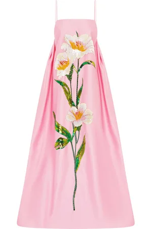 LEO LIN Frances Applique Maxi Dress