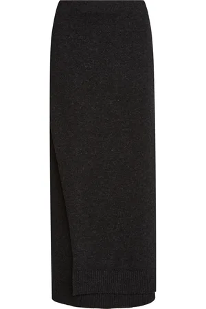 Balenciaga Wool Midi Wrap Skirt