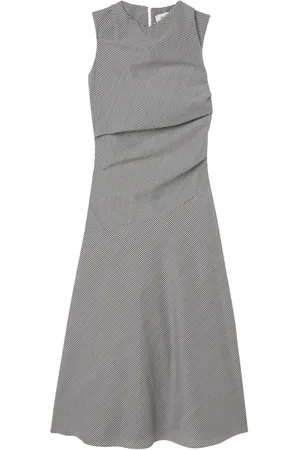 Rohe Checked Wool-Blend Cowl-Neck Maxi Dress