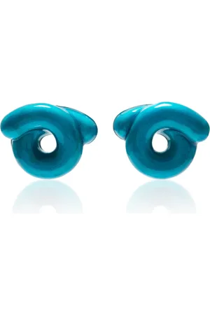 BEA BONGIASCA Sterling Silver Enamel Earrings