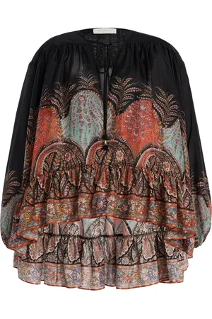 ZIMMERMANN Rhiannon Ruffled Silk Top