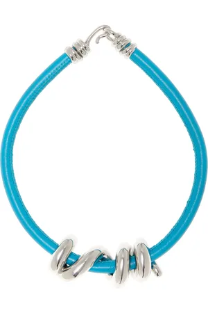 BEA BONGIASCA Sterling Silver Leather Necklace
