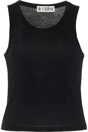 ÉTERNE Fitted Cotton-Blend Jersey Tank Top