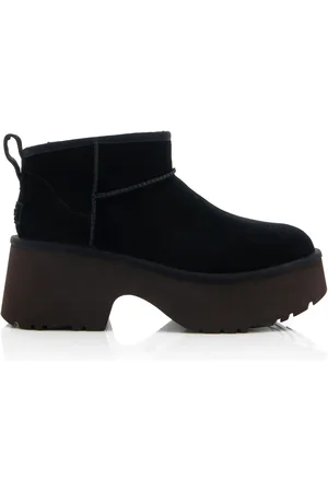 UGG New Heights Sheepskin Platform Classic Ultra Mini Boots
