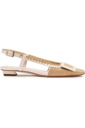 Roger Vivier Belle Vivier Braided Slingback Flats