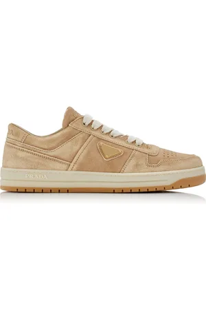 Prada Downtown Platform Suede Sneakers