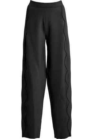 ULLA JOHNSON Asher Scalloped Tailored Knit Trouser