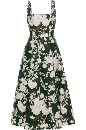 Agua by Agua Bendita Pistilo Printed Cotton Midi Dress