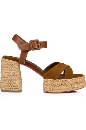 Christian Louboutin Calakala 70mm Leather Platform Sandals