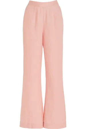 POSSE Exclusive Tia Flared Linen Trousers