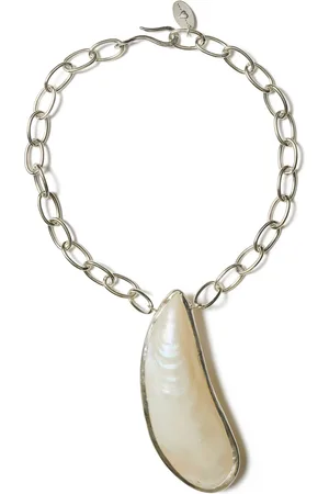 CHAN LUU Moule Silver-Plated Shell Necklace