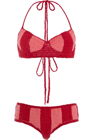 Akoia Swim Exclusive Riviera Striped Crochet Bikini