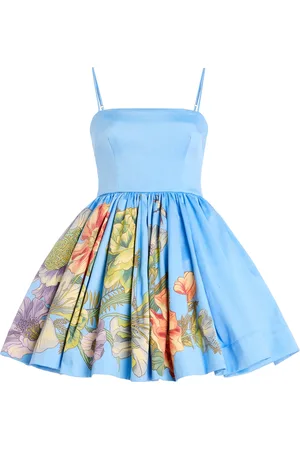 ALÉMAIS Donata Printed Poplin Mini Dress