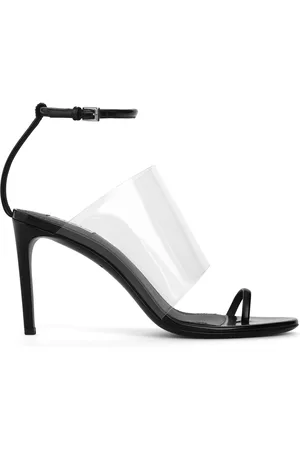 Alaïa Asymmetric PU-Leather Sandals
