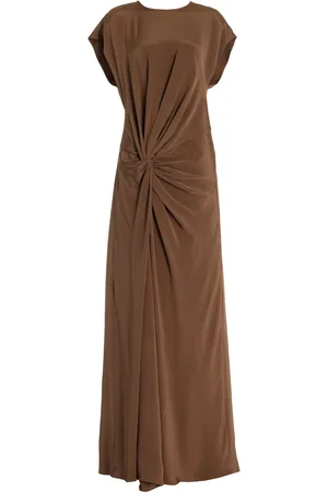 Heirlome Sylvia Ruched Silk Maxi Dress