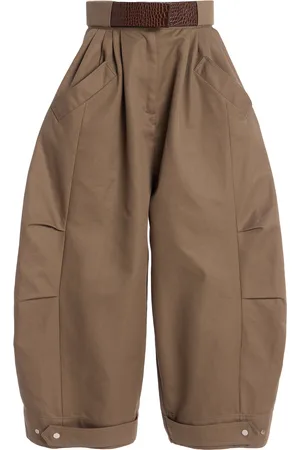 Niccolo Pasqualetti Montage Leather Cotton-Twill Trousers