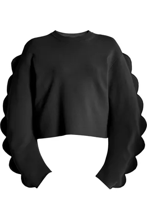 ULLA JOHNSON Ivy Scalloped Milano Knit Sweater
