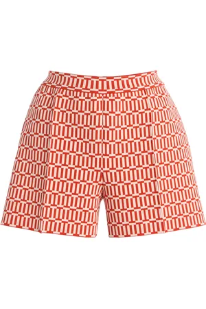 High Savannah Striped Cotton Shorts