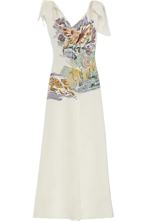 Altuzarra Jophee Printed Crepe Maxi Dress