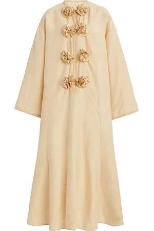 By Malene Birger Cicelia Rosette-Detailed Silk Maxi Dress